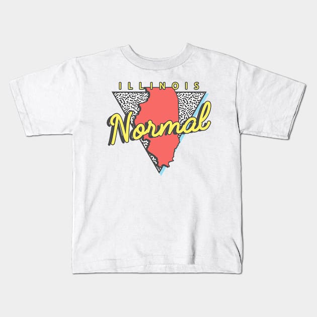 Normal Illinois Triangle Kids T-Shirt by manifest